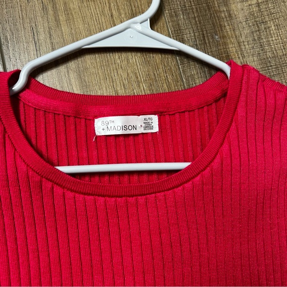 89th Madison Pink Sweater - Picture 2 of 3